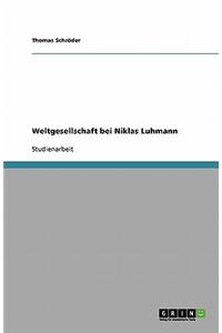 Weltgesellschaft bei Niklas Luhmann