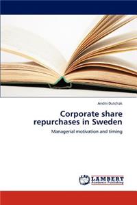 Corporate share repurchases in Sweden