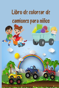 Libro de colorear de camiones para niños