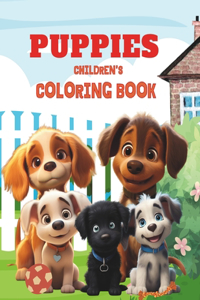 Puppies Children's Coloring Book