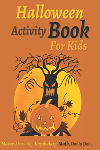 Halloween Activity Book For Kids