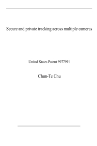Secure and private tracking across multiple cameras