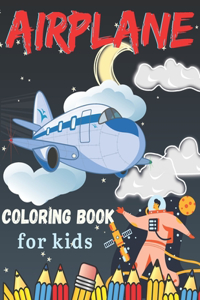 Airplane coloring book for kids