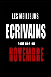 Les Meilleurs Ecrivains sont nés en Novembre carnet de notes
