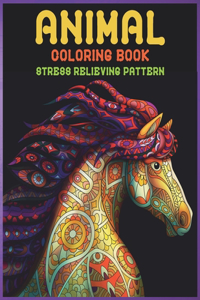 Coloring Book Animal Stress Relieving Pattern