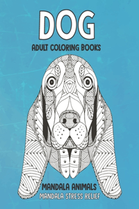 Adult Coloring Books Mandala Animals - Mandala Stress Relief - Dog