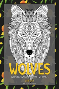 Coloring Books of Animal for Adults - Animals - Under 10 Dollars - Wolves