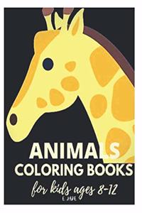 animals coloring books for kids ages 8-12