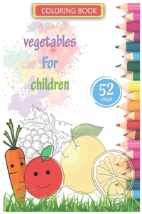 Coloring book vegetables For children