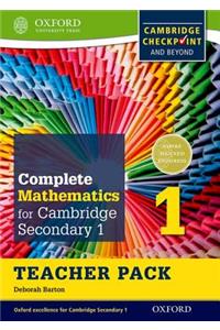 Complete Mathematics for Cambridge Secondary 1 Teacher Pack 1