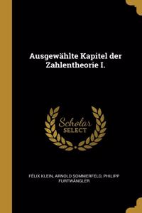 Ausgewählte Kapitel der Zahlentheorie I.