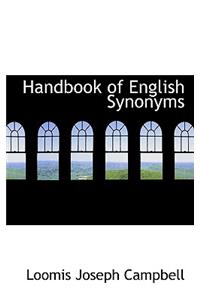 Handbook of English Synonyms