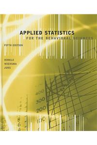 Applied Statistics for the Behavioral Sciences