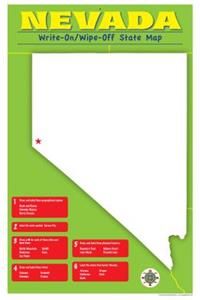 Nevada Write-On/Wipe-Off Desk Mat - State Map