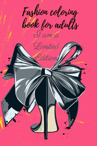 Fashion coloring book for adults