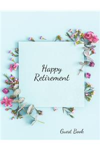 Happy Retirement Guest Book