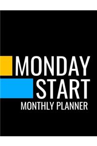 Monday Start Monthly Planner