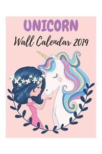 Unicorn Wall Calendar 2019