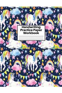 Handwriting Practice Paper Workbook