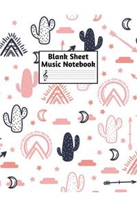 Blank Sheet Music Notebook