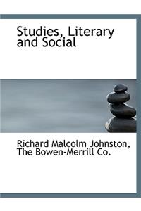 Studies, Literary and Social
