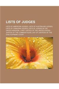 Lists of Judges