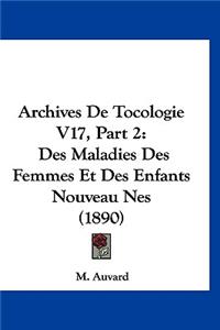 Archives de Tocologie V17, Part 2