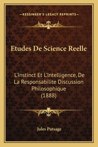 Etudes De Science Reelle