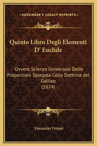 Quinto Libro Degli Elementi D' Euclide