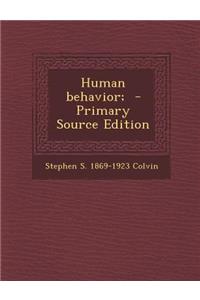 Human Behavior;