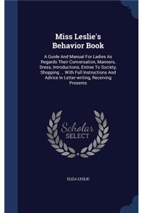 Miss Leslie's Behavior Book