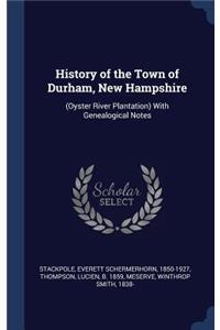 History of the Town of Durham, New Hampshire