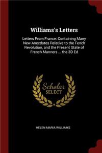 Williams's Letters