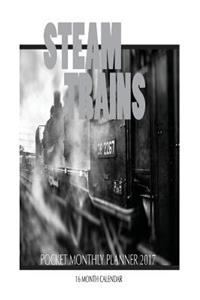 Steam Trains Pocket Monthly Planner 2017