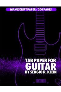 TAB paper for Guitar