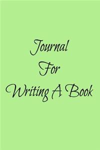 Journal For Writing A Book