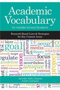 Academic Vocabulary for Middle School Students