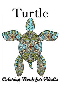 Turtle Coloring Book for Adults