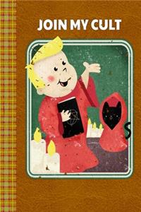 Join My Cult! Dark Humor Featuring a Satanic Boy