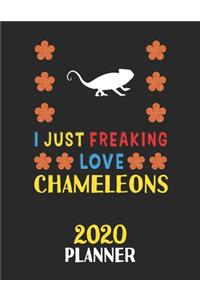 I Just Freaking Love Chameleons 2020 Planner