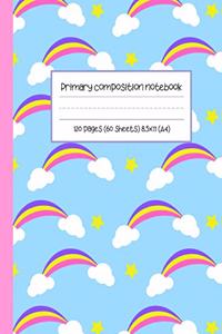 Primary composition notebook 120 pages (60 sheets) 8.5x11 (A4)