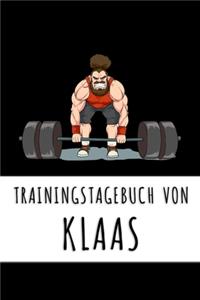 Trainingstagebuch von Klaas