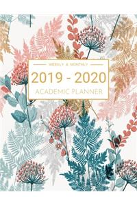 2019-2020 Academic Planner Weekly And Monthly