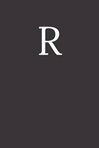 Buchstabe R Notizbuch