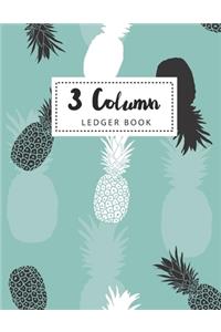 3 Column Ledger Book