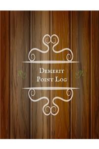 Demerit point log