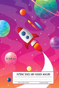 Picture Space And Dashed Midline for kids 3-5