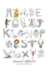 Animal Alphabet Coloring & Activity Book
