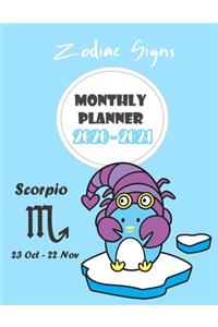 Monthly Planner 2020 - 2021