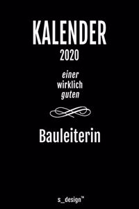 Kalender 2020 für Bauleiter / Bauleiterin